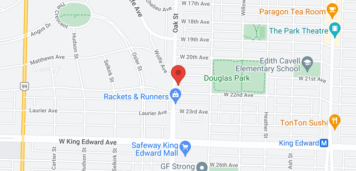 map of 310 997 W 22ND AVENUE